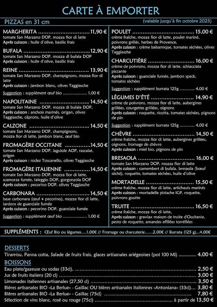 Menu_Au 29 Pizzéria_Lisle-sur-Tarn_image_1