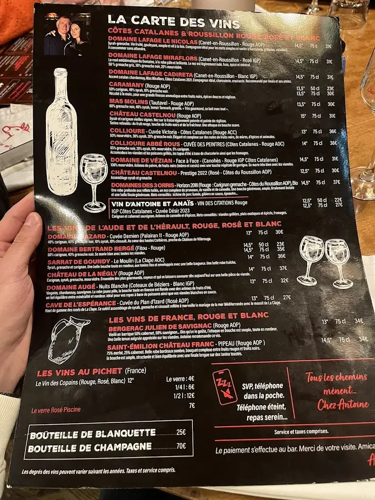 Menu_Chez Antoine_Angles_image_2