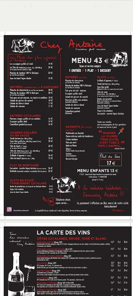 Menu_Chez Antoine_Angles_image_3