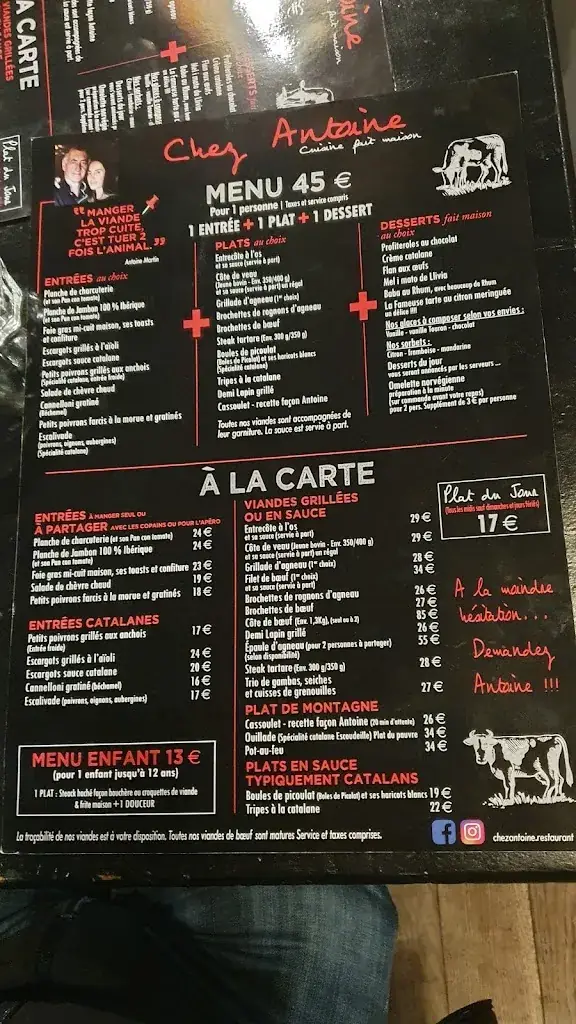 Menu_Chez Antoine_Angles_image_4