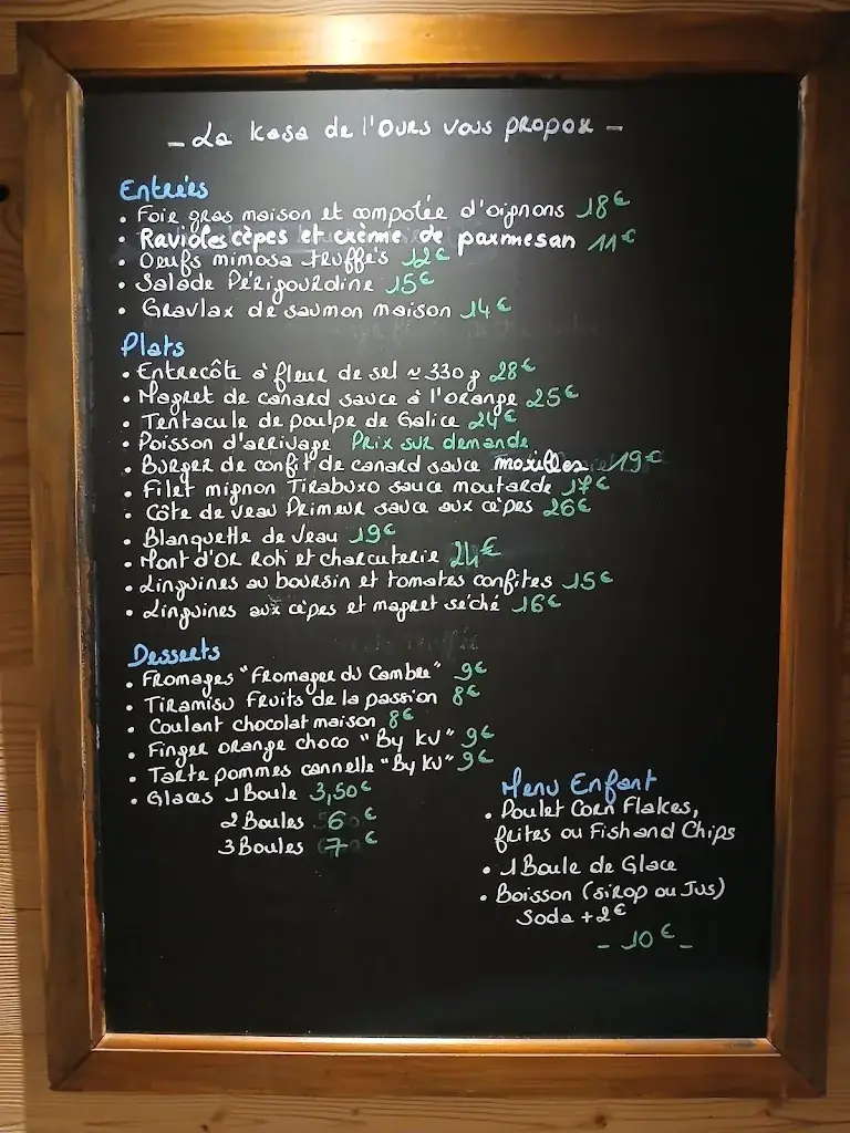 Menu_Kasa de l'Ours La_Angles_immagine_1