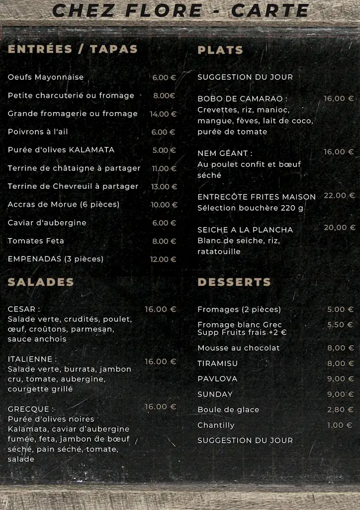 Menu_Chez Flore – Restaurant et à emporter – Les Angles 30133 – Les Priades_Angles_image_1
