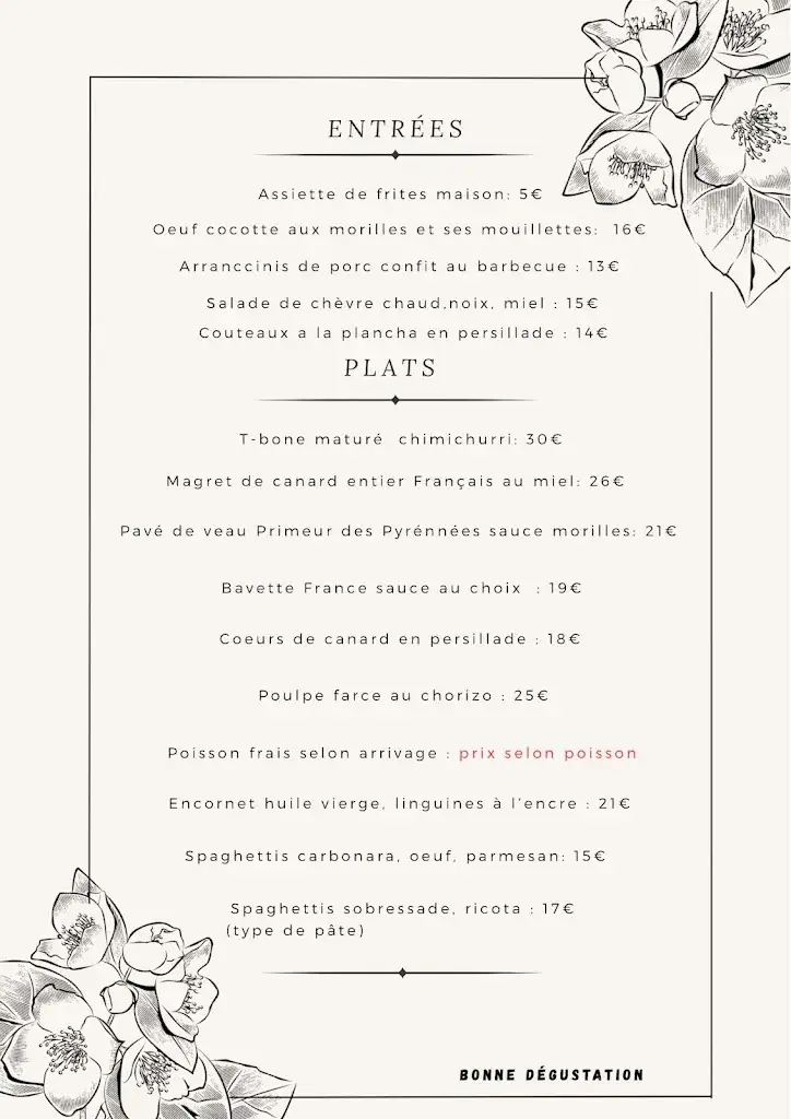 Menu_Restaurant Pizzéria Au Marché_Angles_image_4