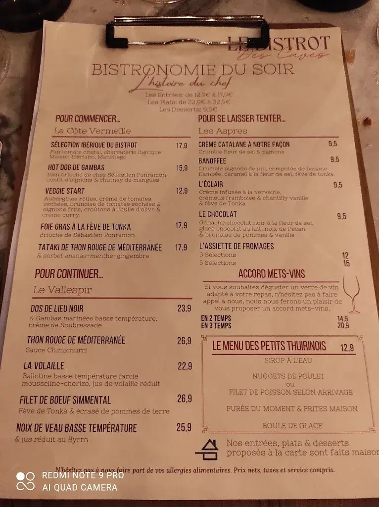 Menu_LE BISTROT DES CAVES_Thuir_image_3