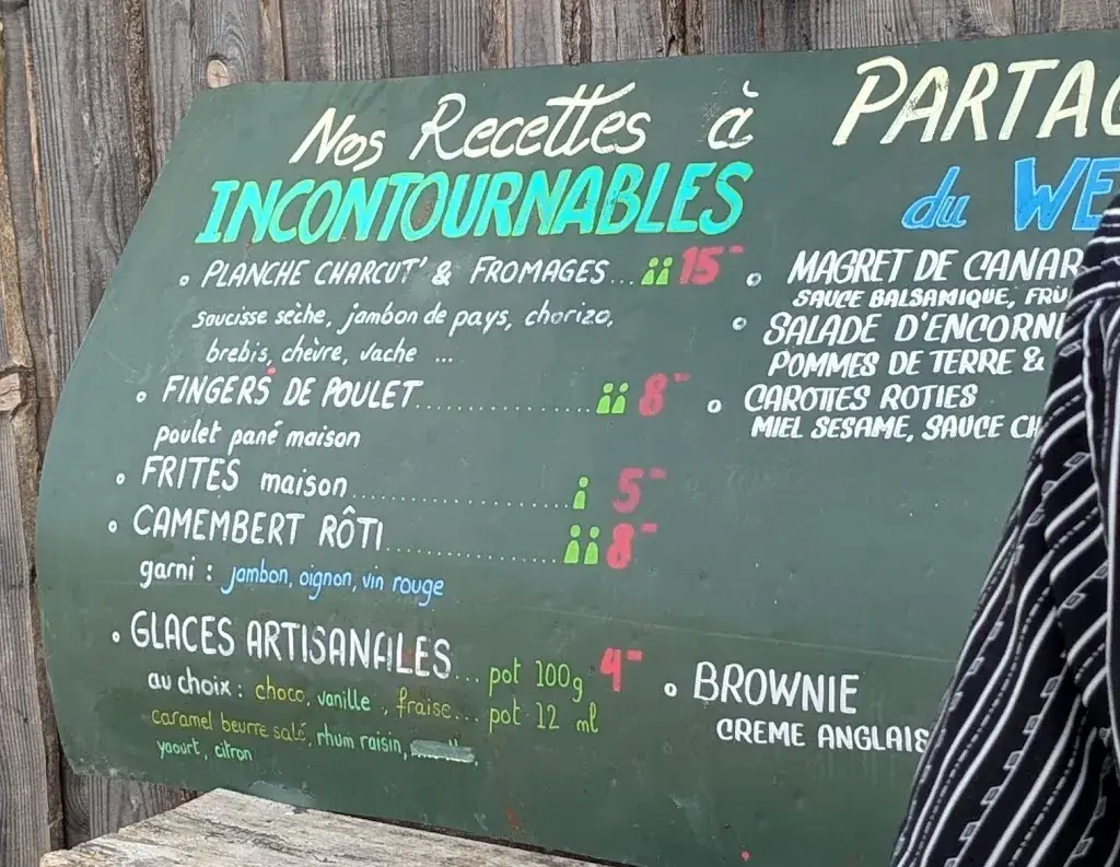 Menu_Guinguette des lacs de Sabatouse 
