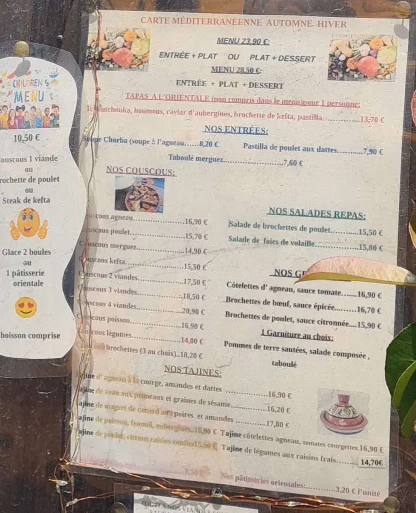 Menu_Restaurant Chez Marie_Lunel_image_1