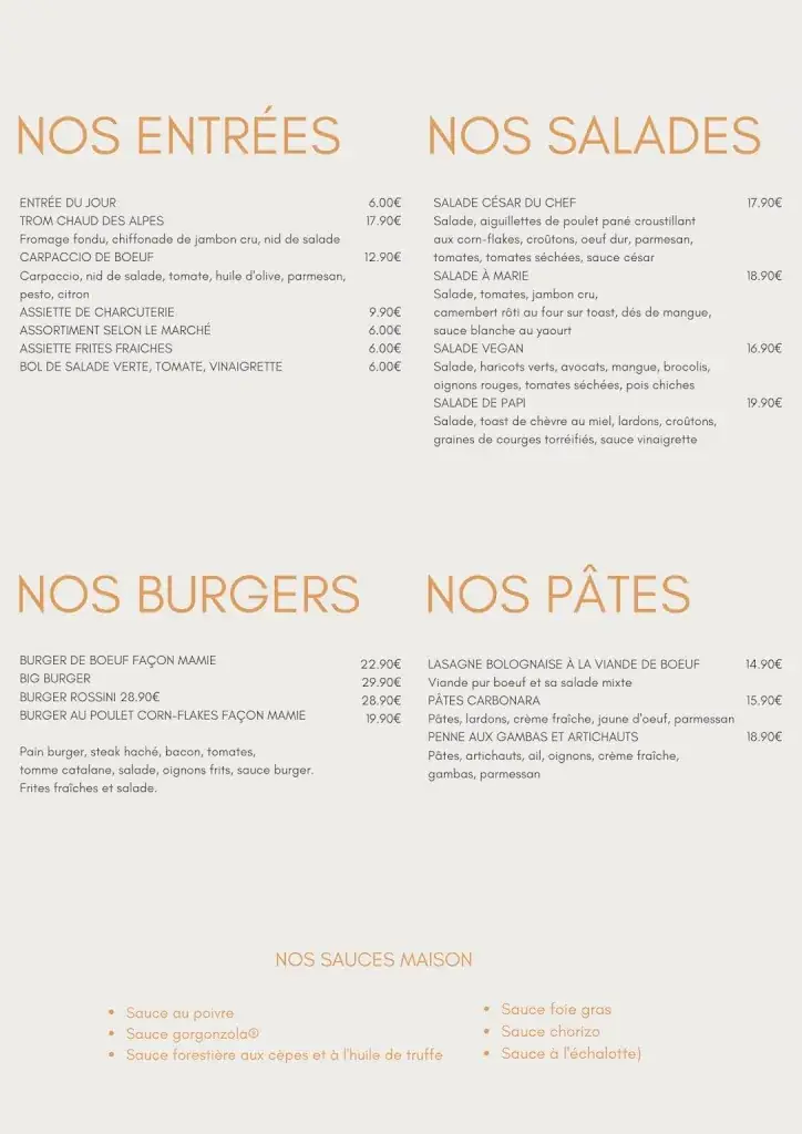Menu_LA CANTINE A MAMIE - Restaurant - Bar - LUNEL_Lunel_image_3