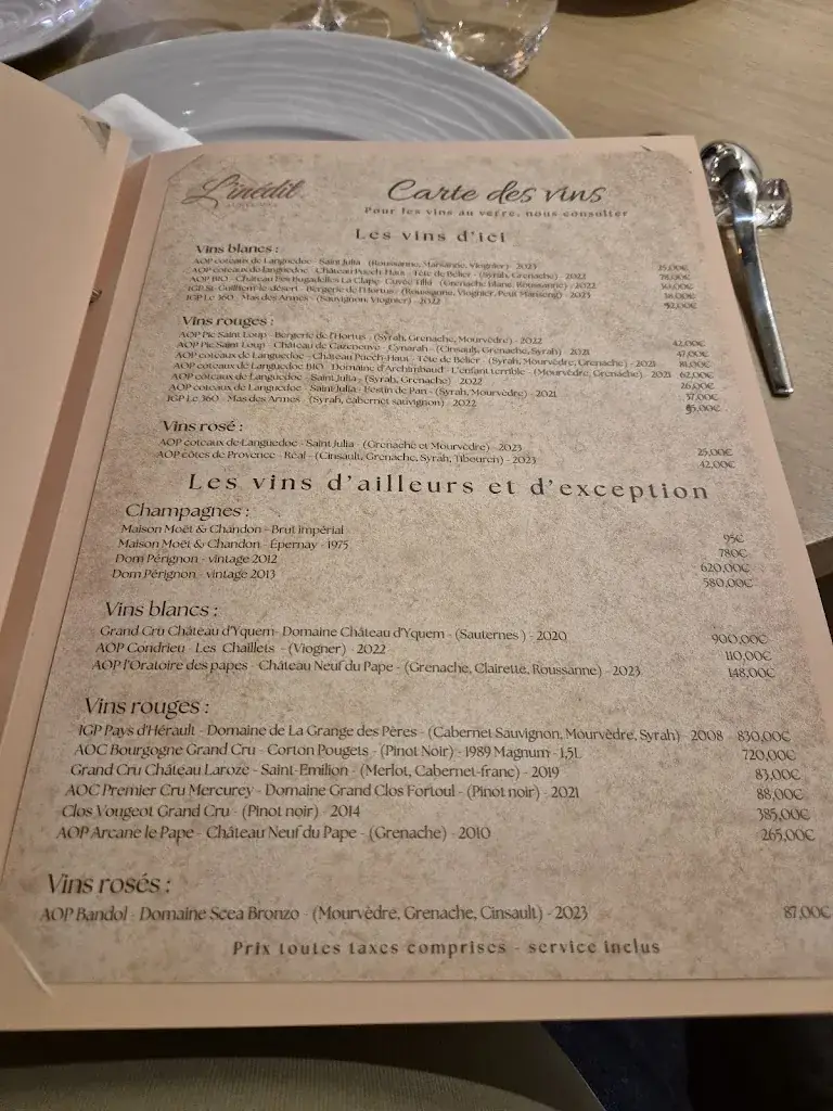 Menu_Restaurant l'inédit_Lunel-Viel_image_2