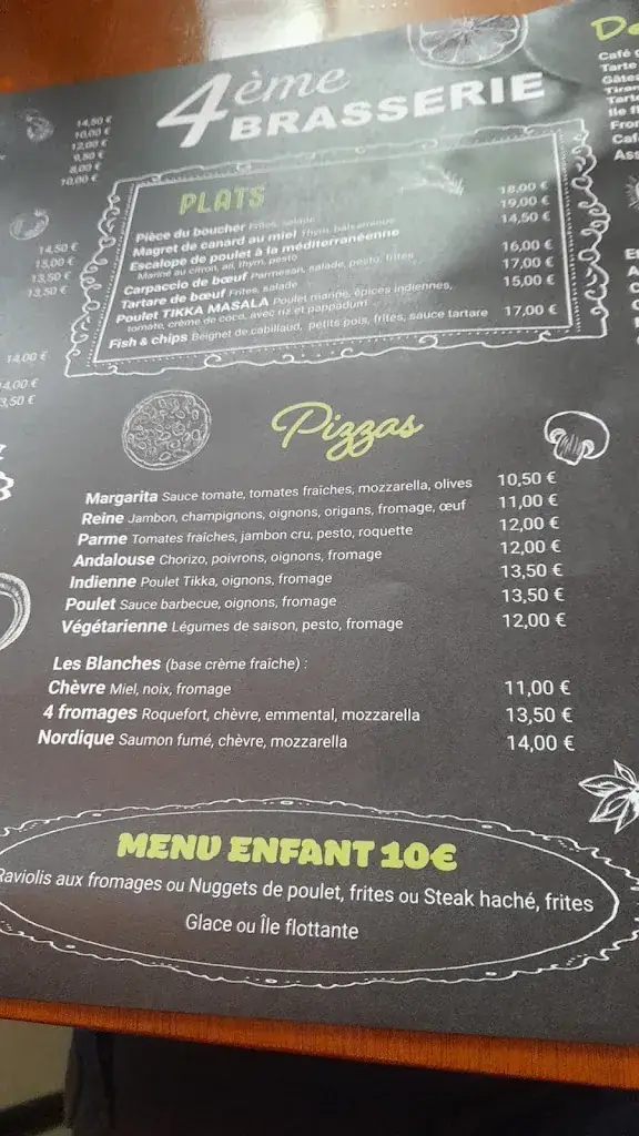 Menu_4ème Brasserie_Lodève_image_1