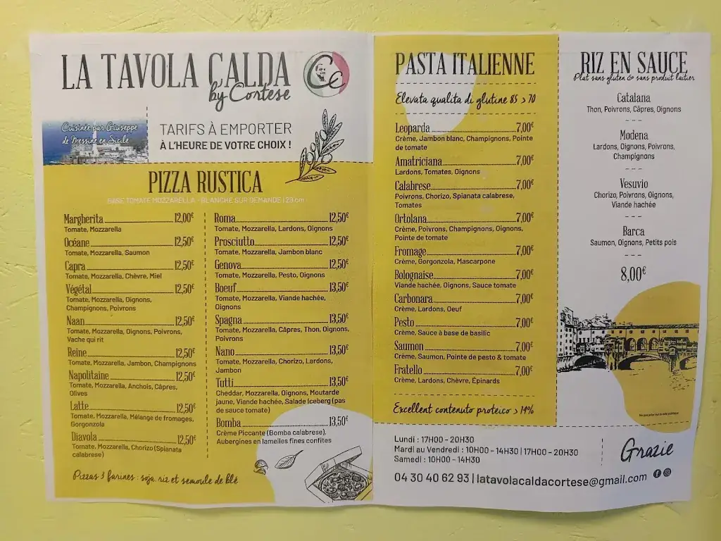 Menu_La Tavola Calda Cortese Lodève_Lodève_image_4
