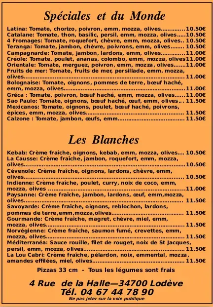 Menu_Pizzéria des Halles_Lodève_image_1