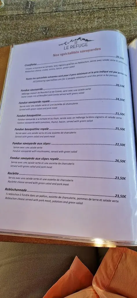 Menu_Le Refuge_Villard-sur-Doron_image_2