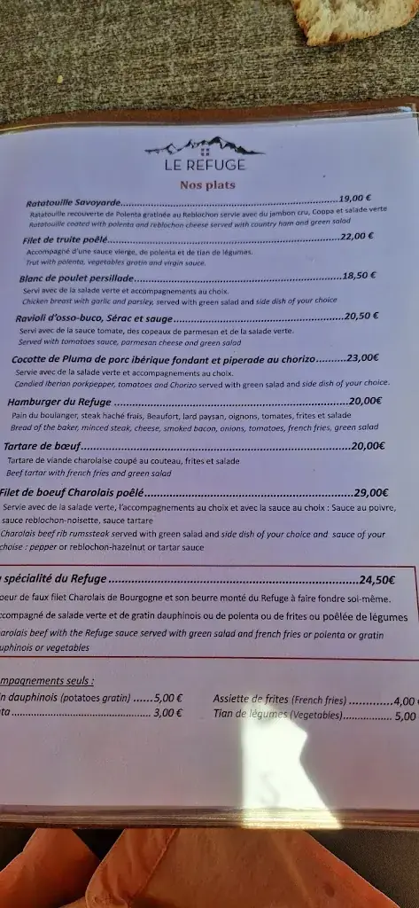 Menu_Le Refuge_Villard-sur-Doron_image_4