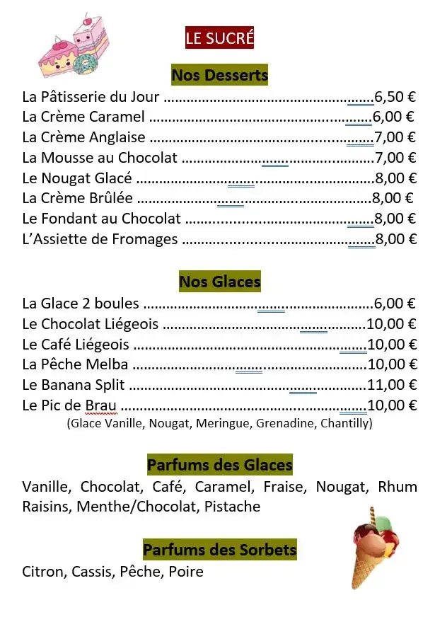 Menu_Hôtel Restaurant Les Arcades_Limoux_image_2