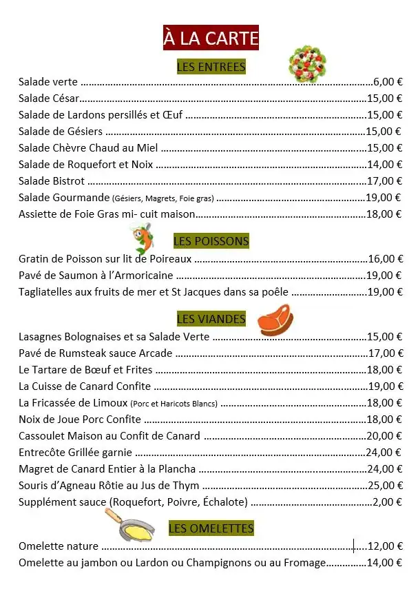 Menu_Hôtel Restaurant Les Arcades_Limoux_image_3