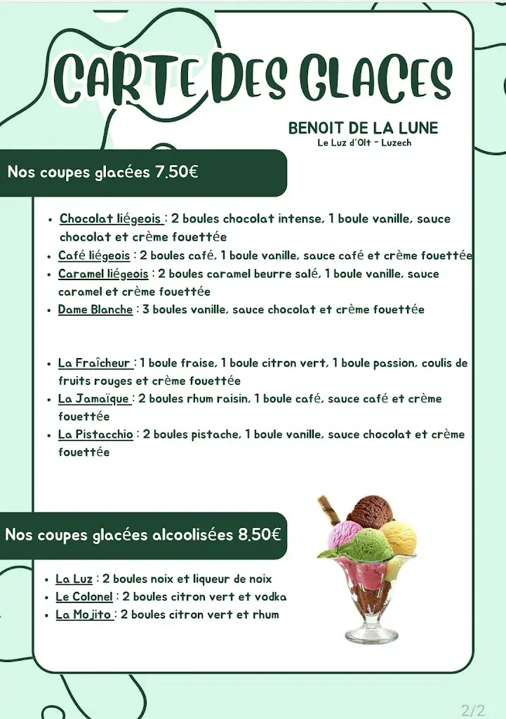 Menü_Le Luz d'Olt (restaurant et bistrot du village)_Luzech_Bild_4