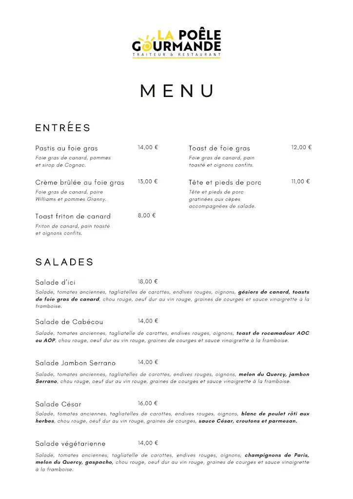 Menu_La Poêle Gourmande_Luzech_image_3