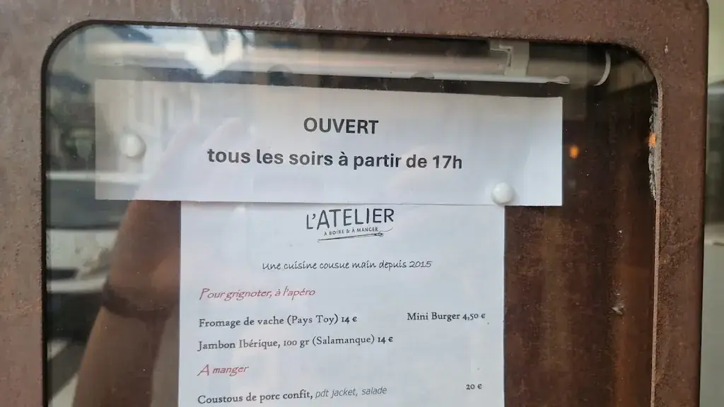 Menu_L'ATELIER A boire / A manger_Luz-Saint-Sauveur_image_2