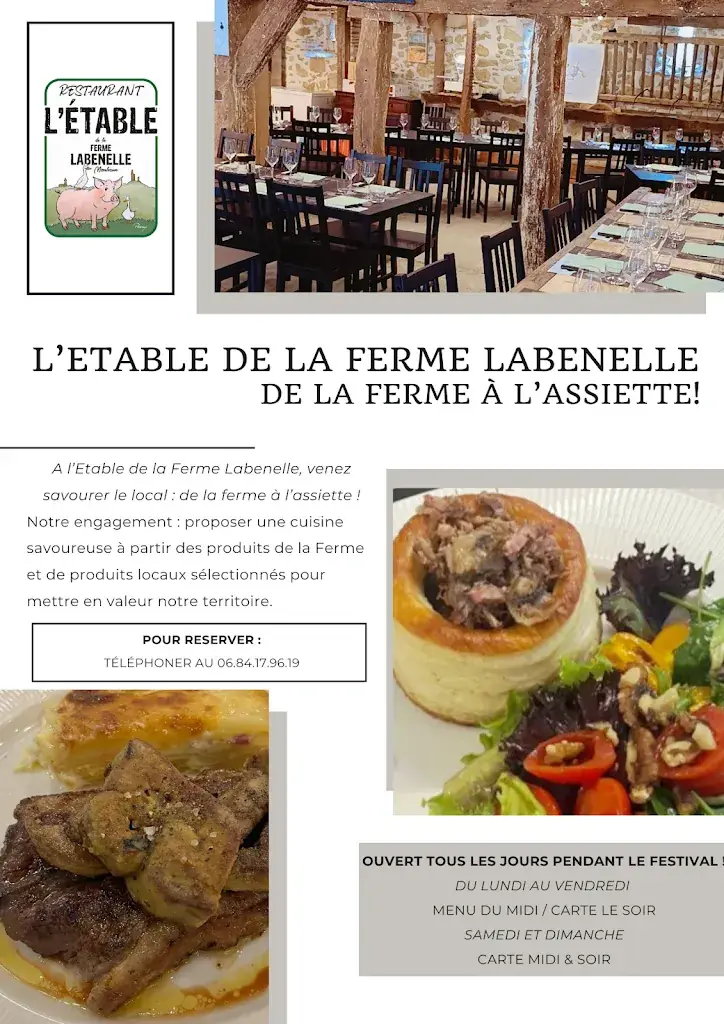 Menu_L'Etable de la Ferme Labenelle_Marciac_image_1