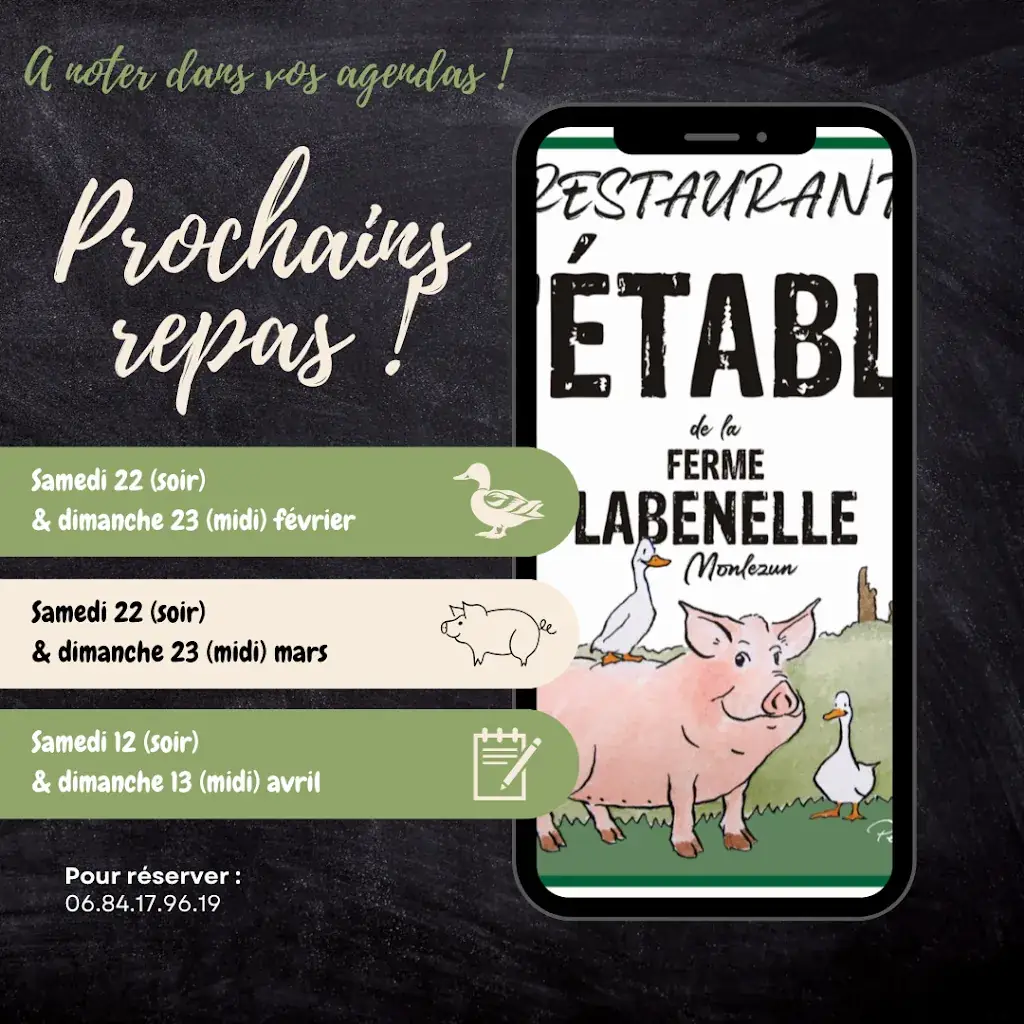 Menu_L'Etable de la Ferme Labenelle_Marciac_image_2