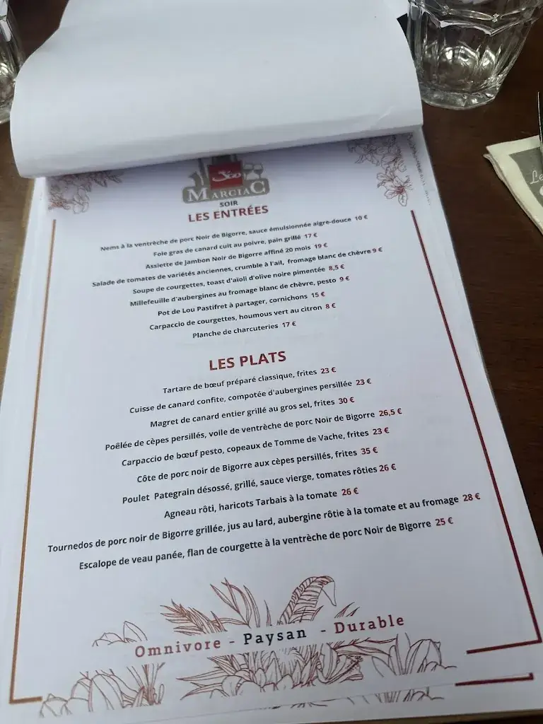 Menu_Restaurant J'GO Marciac_Marciac_image_3