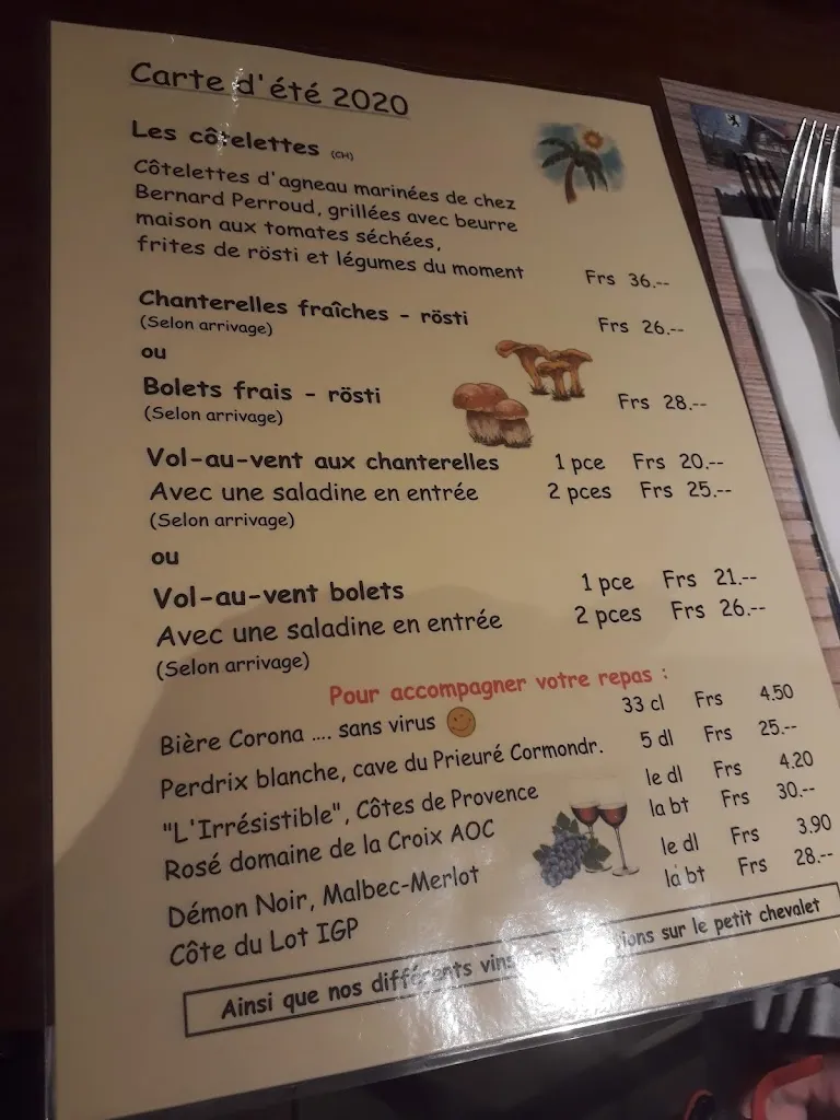 Menu_La Pinte de la Petite-Joux_Ponts-de-Martel_image_4