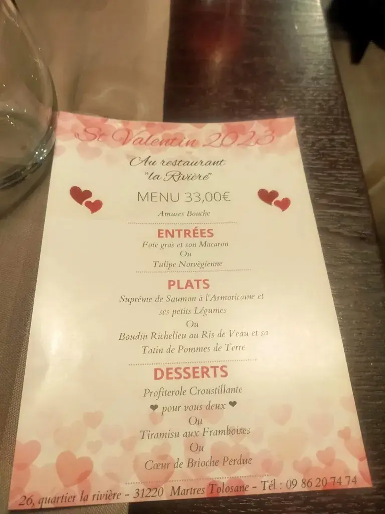 Menu_Restaurant La Rivière_Martres-Tolosane_image_2