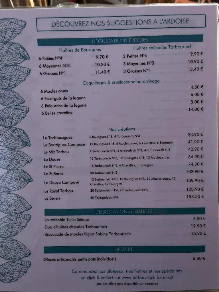 Menu_Le St Barth Tarbouriech_Marseillan_image_4