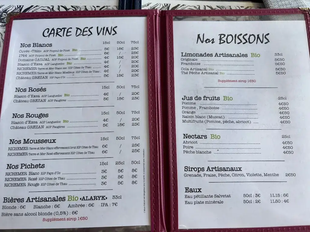 Menu_Chez Titin_Marseillan_image_1