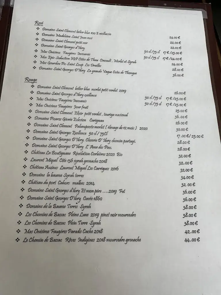 Menu_Restaurant Le Château du Port_Marseillan_image_3