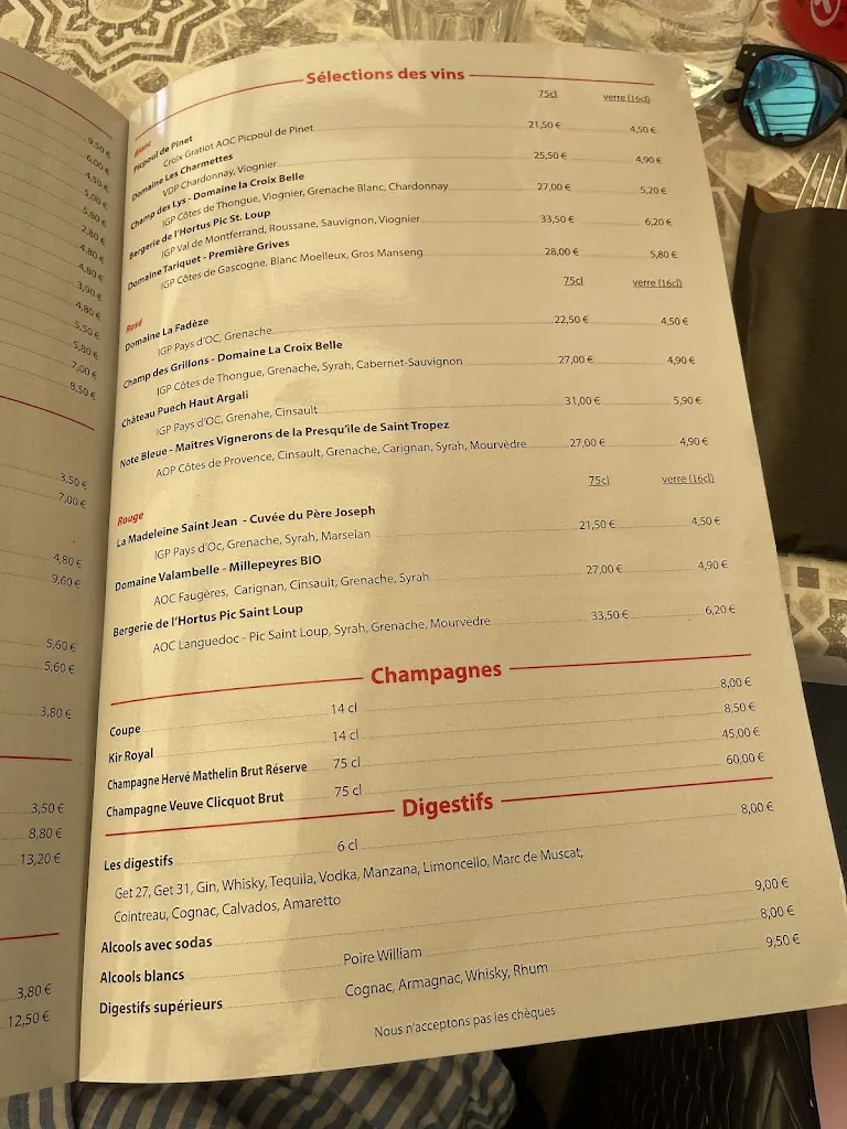 Menu_LA MAISON DE CAMILLE_Marseillan_image_3