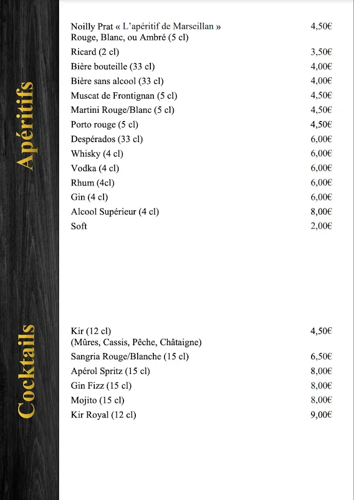 Menu_Restaurant Le Glacier_Marseillan_image_2