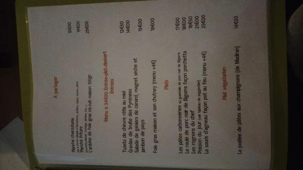 Menu_L' Adourable Auberge_Soublecause_immagine_2