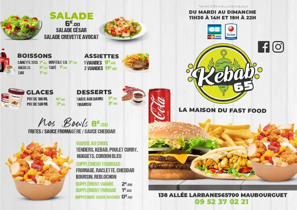 Kebab 65 ristorante a Maubourguet