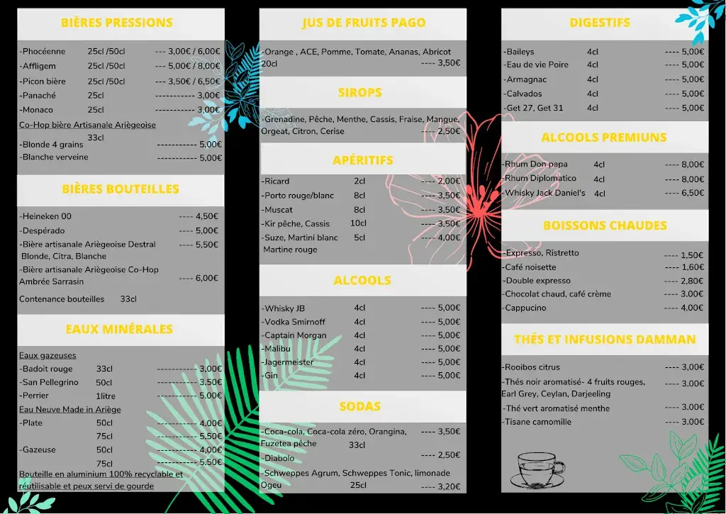 Menu_La Maison Du Lac_Mercus-Garrabet_image_1