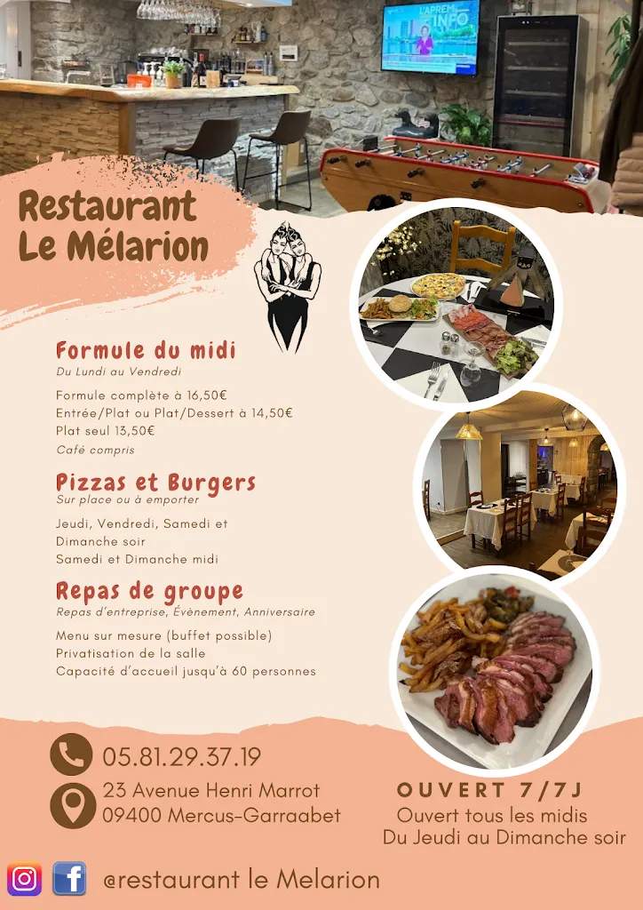 Menu_Restaurant Le Melarion_Mercus-Garrabet_image_2