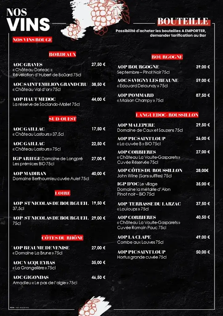 Menu_Restaurant Le Bellevue | Hôtel Terranostra_Tarascon-sur-Ariège_image_1