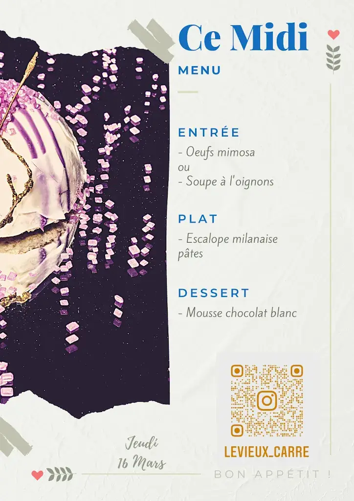 Menu_Le Vieux Carré_Tarascon-sur-Ariège_immagine_3