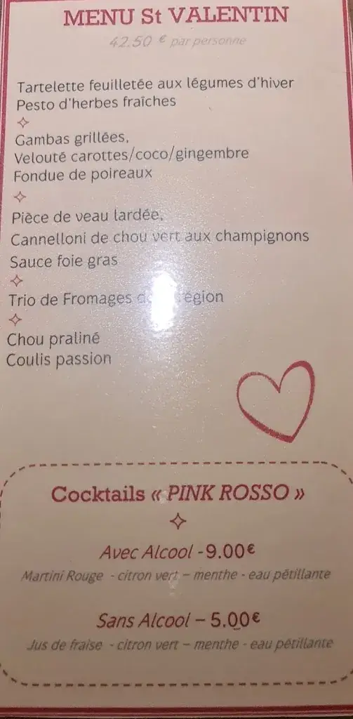 Menü_Restaurant Domaine de Carrière_Marvejols_Bild_1