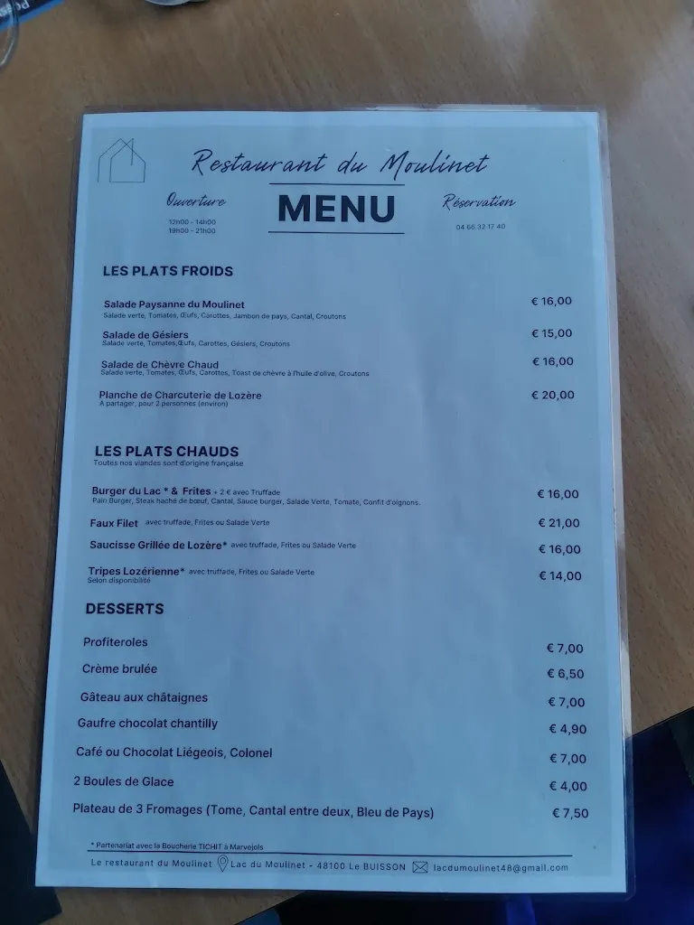 Menu_Restaurant du Moulinet_Buisson_immagine_1