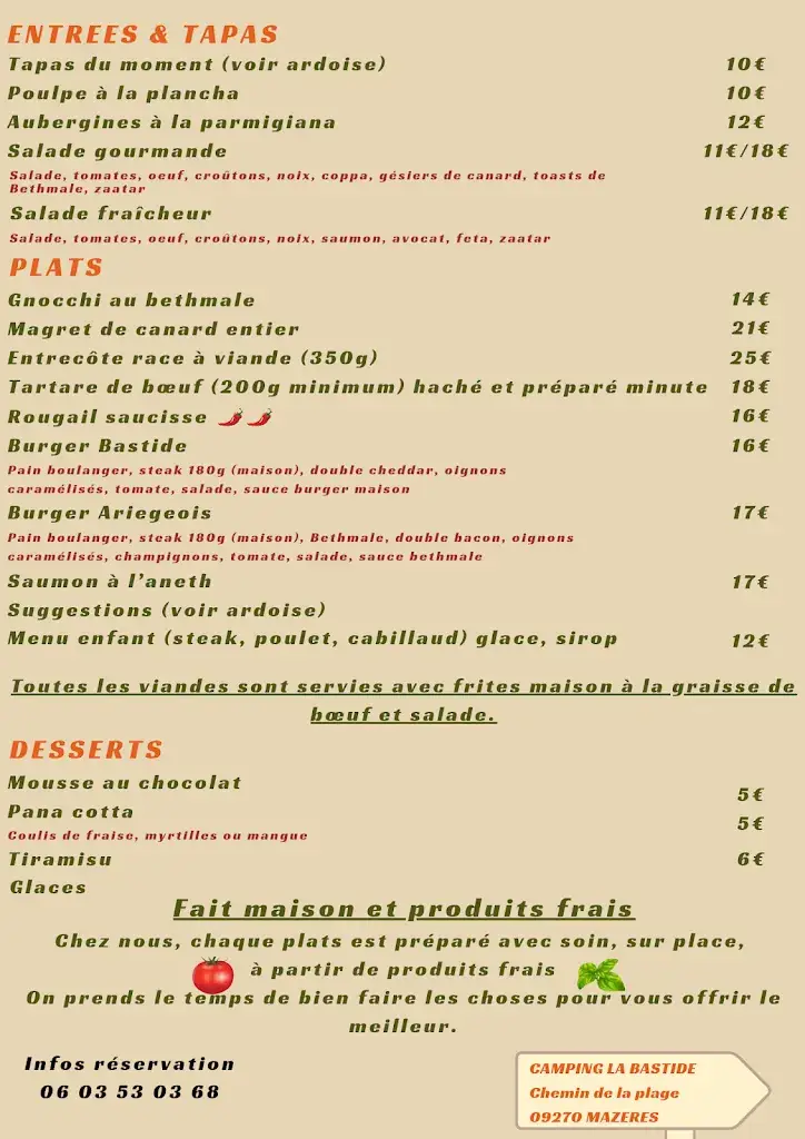 Menu_Guinguette la bastide_Mazères_immagine_1