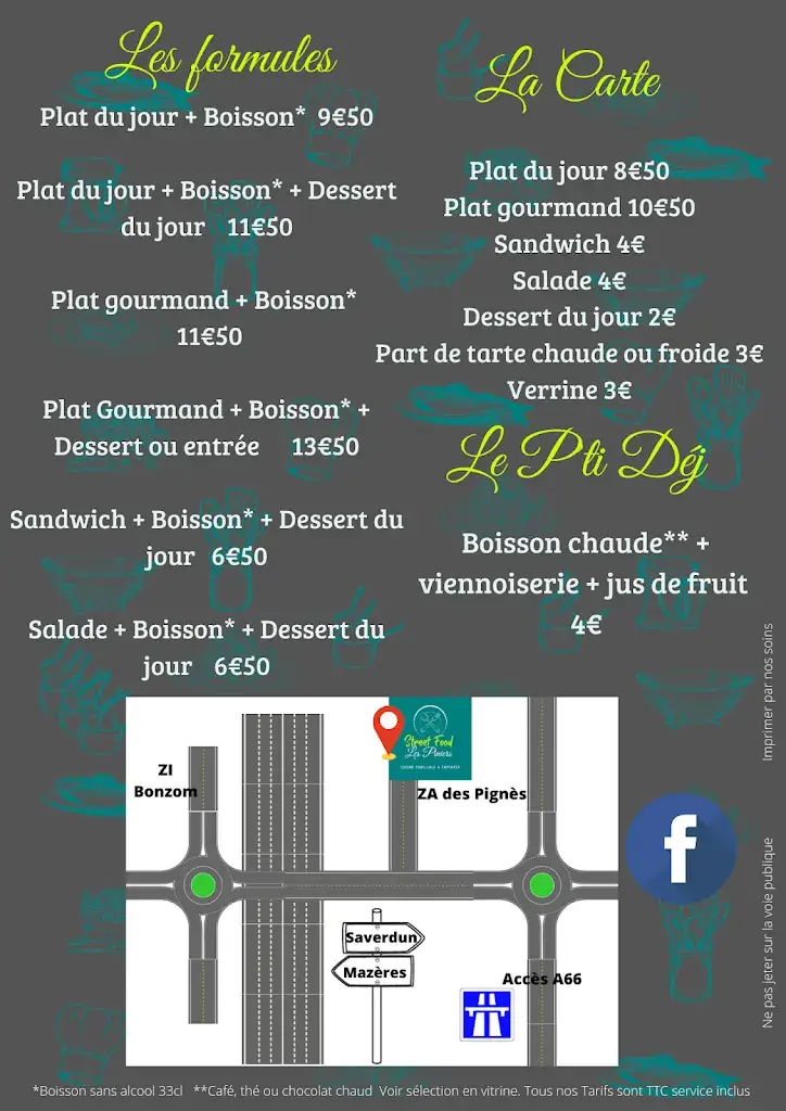 Menu_Restaurant Mazères : Street Food_Mazères_image_1