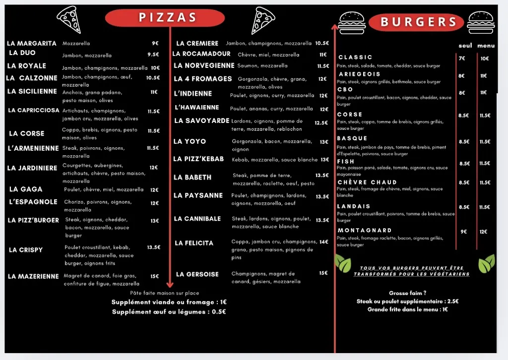 Menu_Chez Pap's Pizza_Mazères_immagine_1