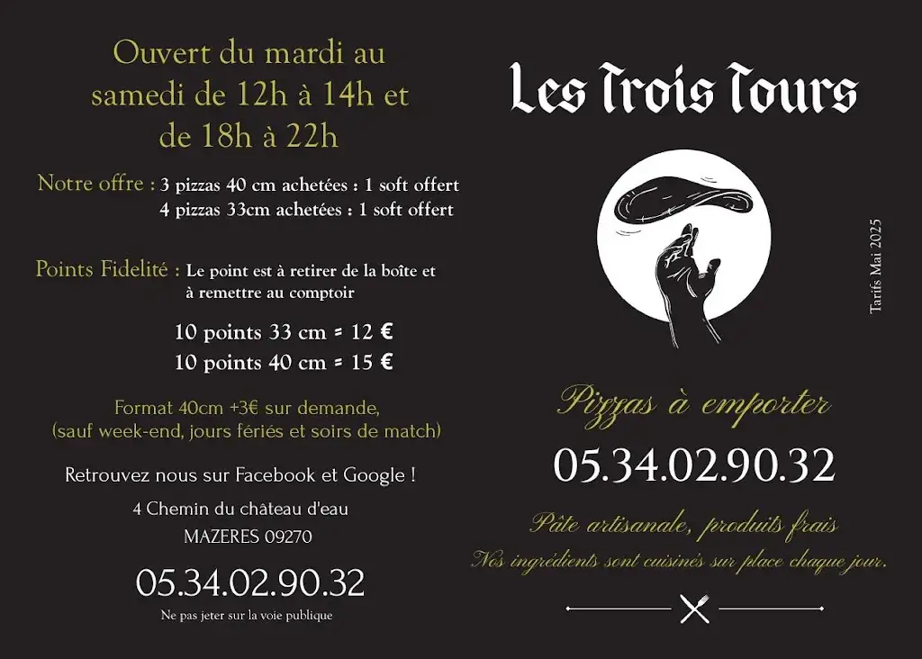 Menu_Les Trois Tours_Mazères_image_2