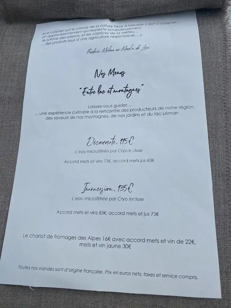 Menu_L'Auberge du Moulin de Léré_Vailly_image_2