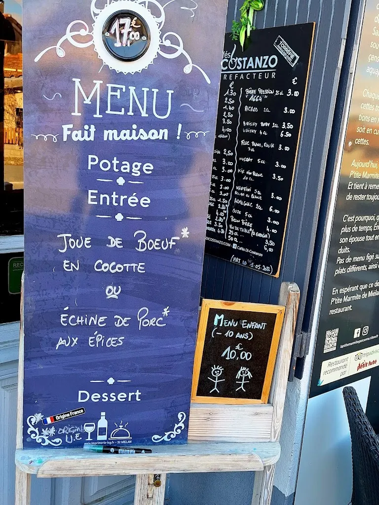 Menu_La P'tite Marmite Gasconne_Miélan_image_1