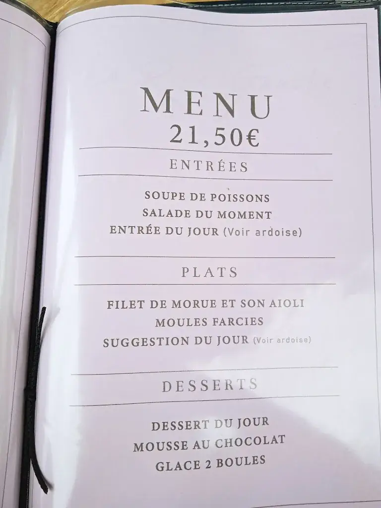 Menu_La Rive Gauche_Mèze_image_1