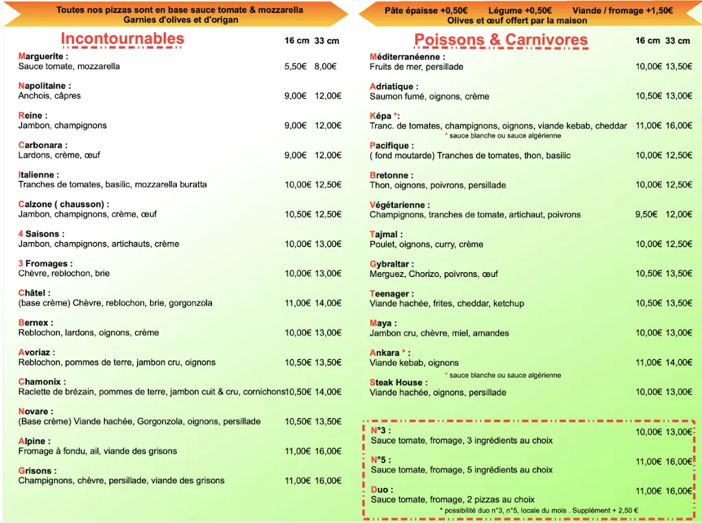 Menu_Le Local à Pizza Pizzeria_Maxilly-sur-Léman_image_1