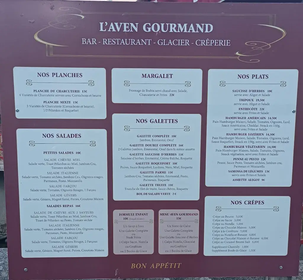 Menu_Aven Gourmand_Meyrueis_image_1