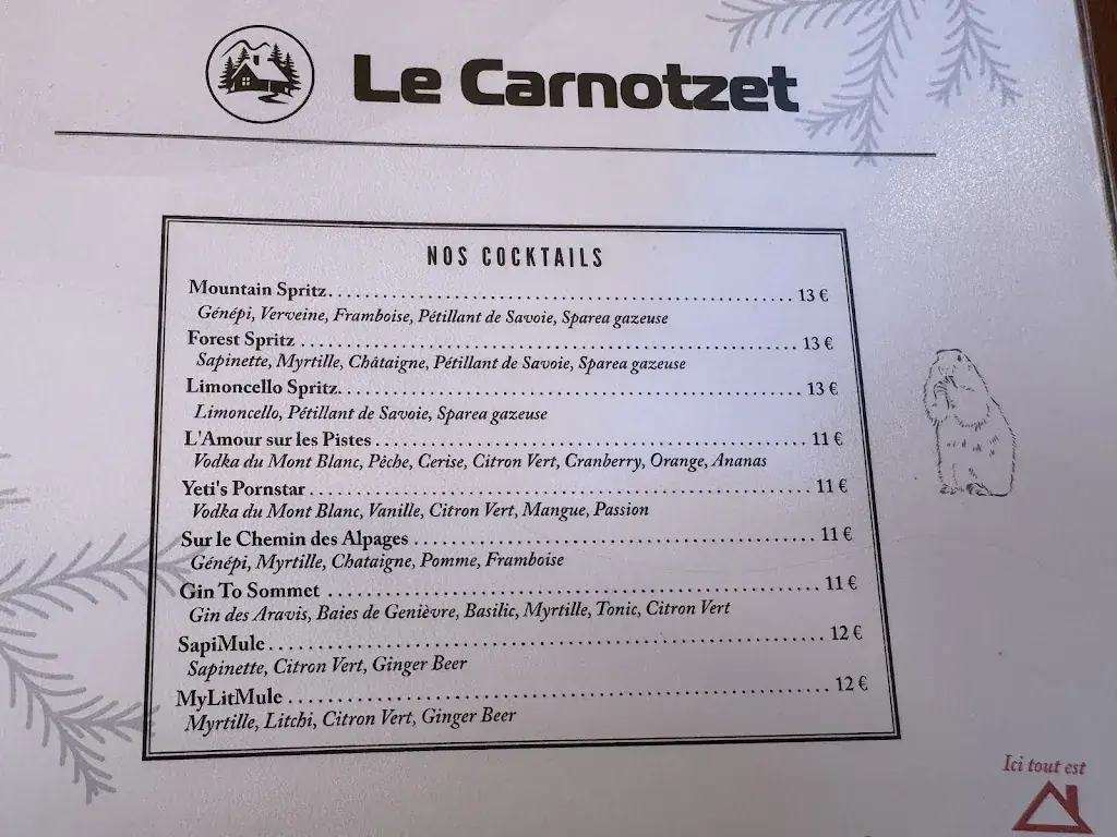 Menu_The Carnotzet_Contamines-Montjoie_image_1